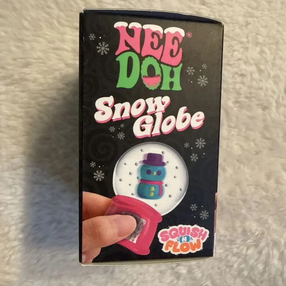 Needoh Reindeer Rudy The Reindoh NEE DOH Squish N Flow Snow Globe RARE